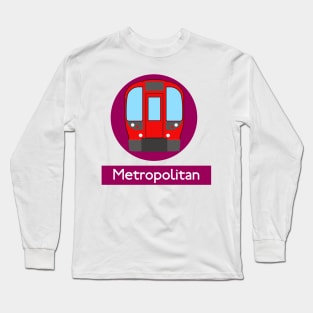 London Underground Subway Metropolitan Long Sleeve T-Shirt